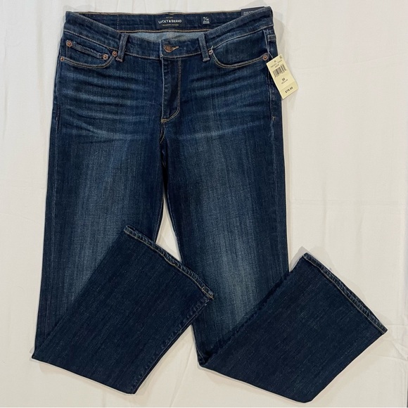 New Lucky Brand Jeans Womens 10 30 Sweet Boot Mid Rise Bootcut Agate Dark Wash - Picture 1 of 4
